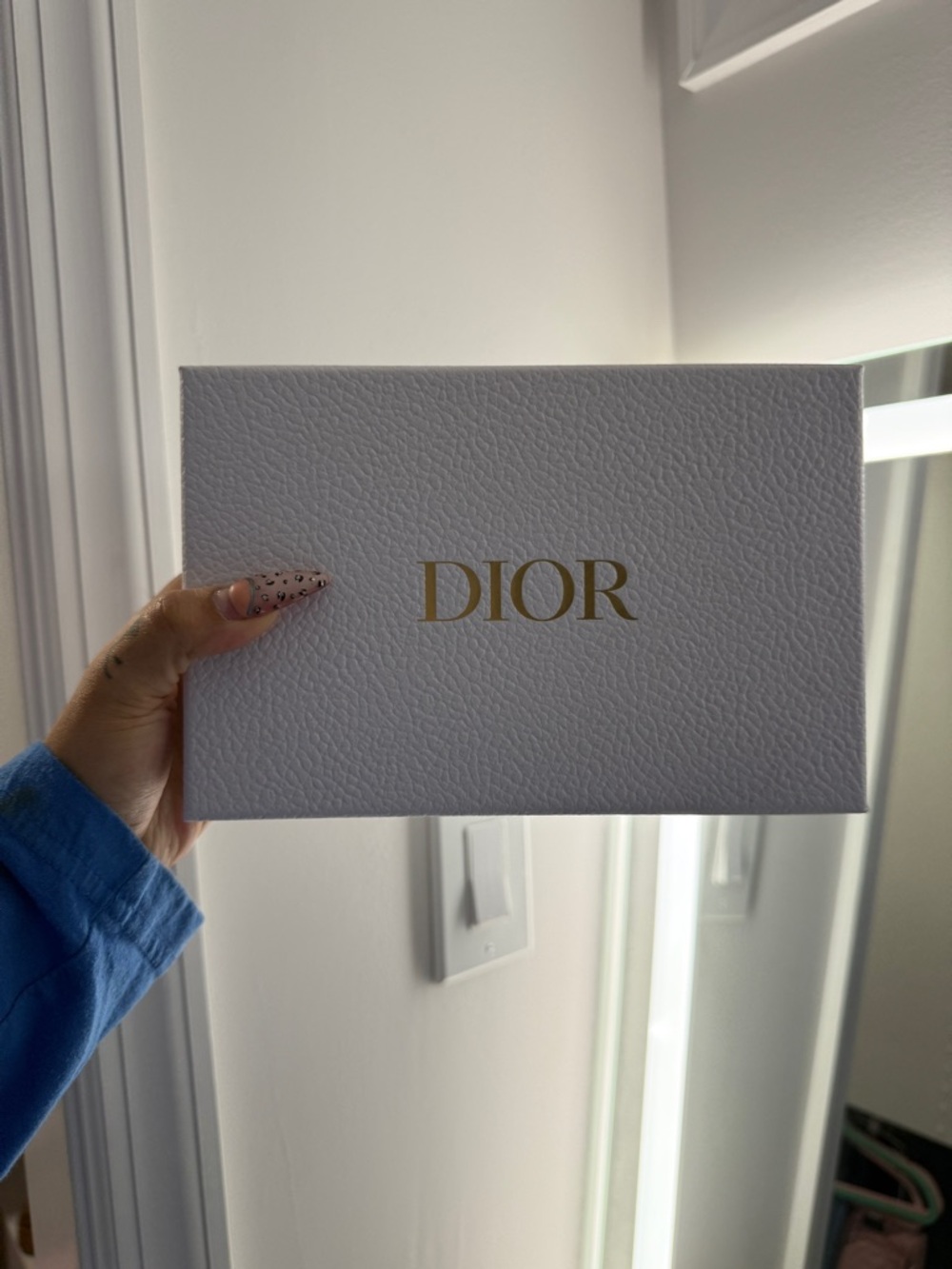 Dior White Box with Gold Logo